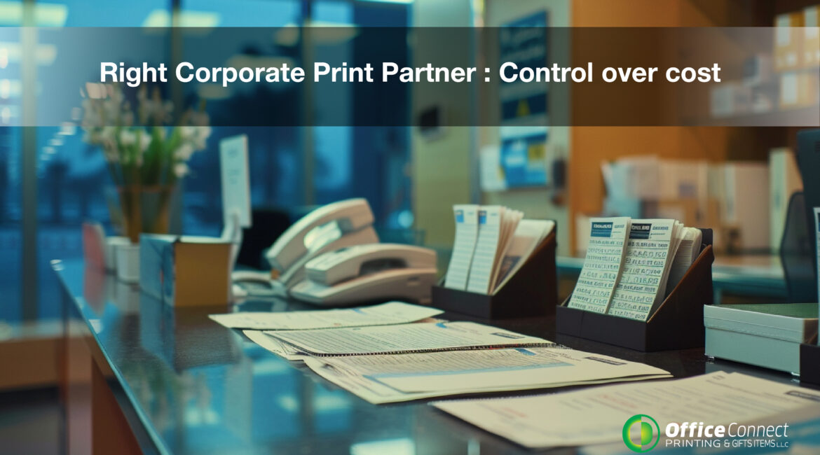 Procurement team reviewing corporate printing services from Office Connect Printing in Dubai
