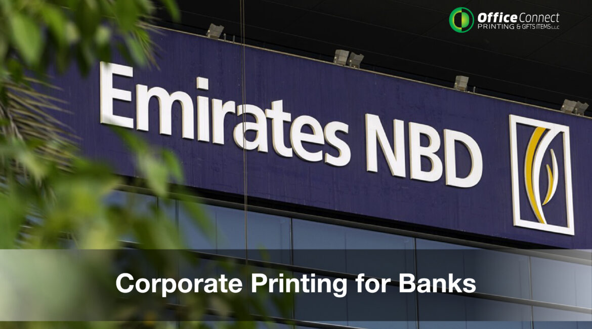 Secure bank printing services in Dubai including forms, welcome kits and banking stationery