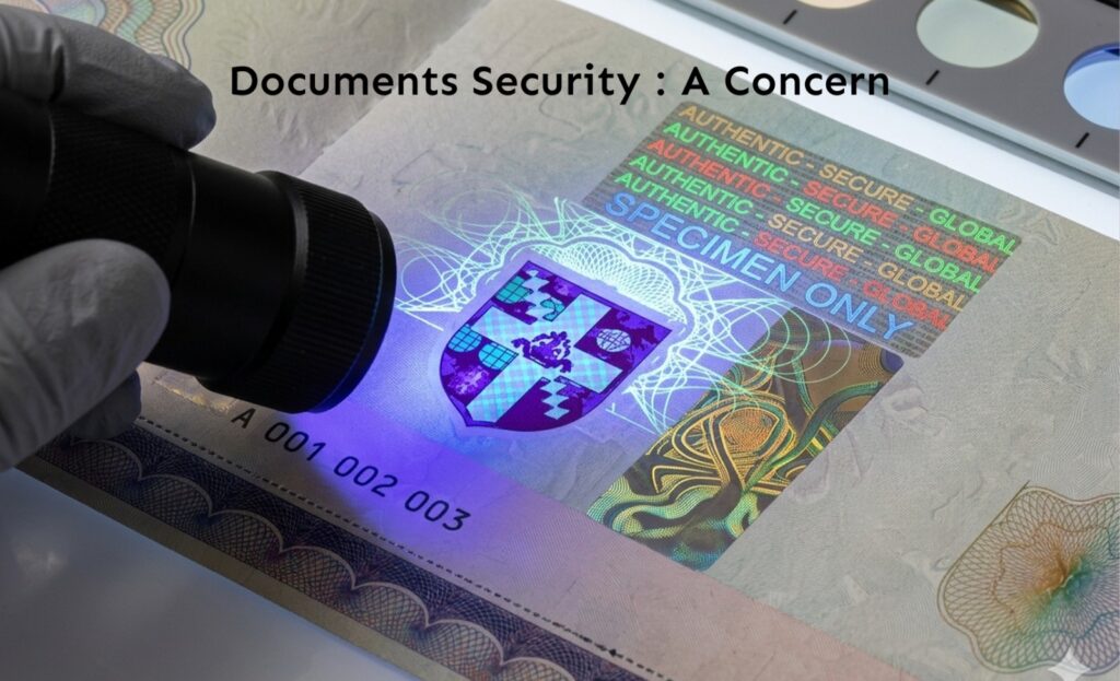 Bank staff using pre-printed stationery for faster and error-free customer service at UAE branch counter