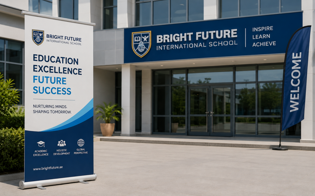 signage printing services Dubai - indoor office wayfinding and reception signage